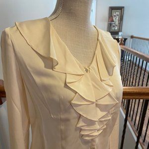 Ivory Silk blouse, NWT